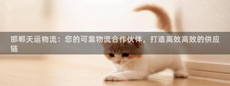 28圈最稳打法：邯郸天运物流：您的可